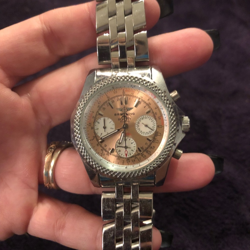 Breitling “mother of pearl face” watch